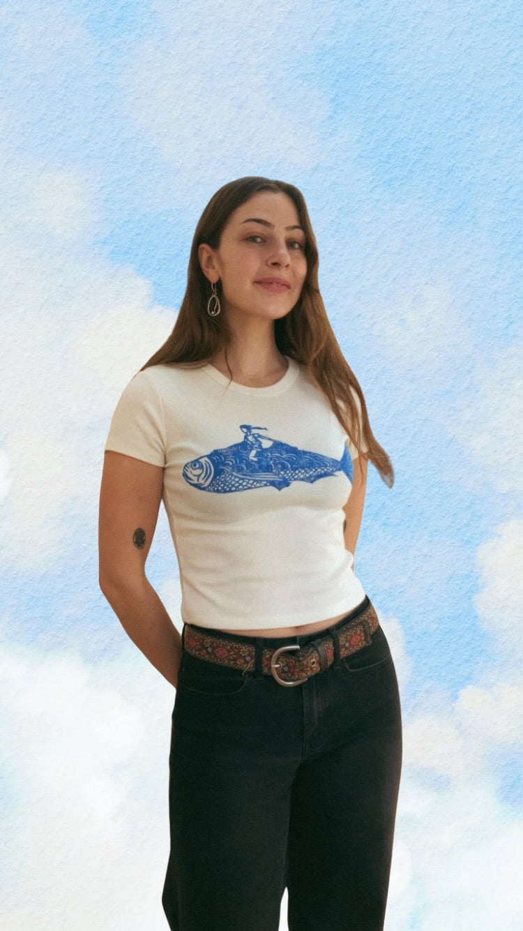 FISH RIDER (Baby tee)