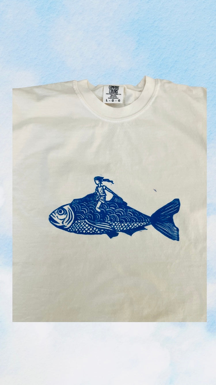FISH RIDER (Men’s style tee)